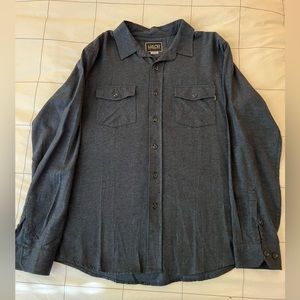 Navy Blue L Valor Flannel Button-Up Shirt